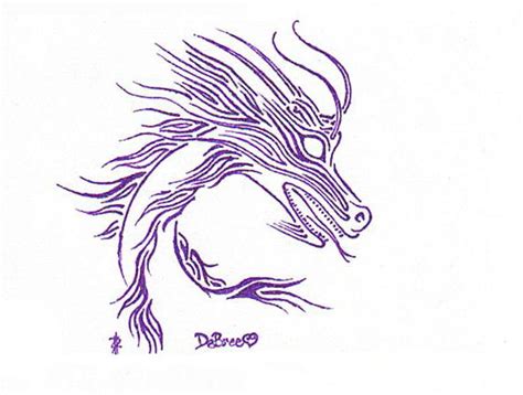 Purple Dragon Tattoo Design by DeBree420 on DeviantArt