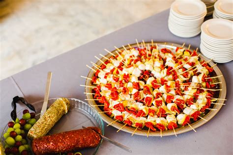 Meat and Cheese Appetizer Platter at Reception