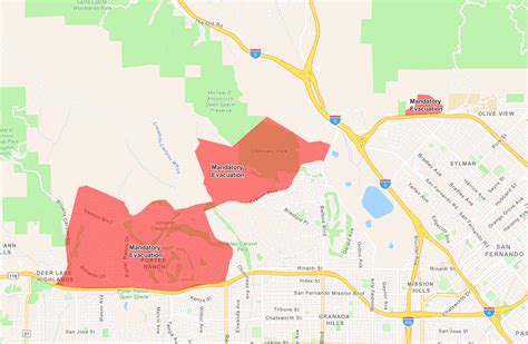 La Evacuation Map