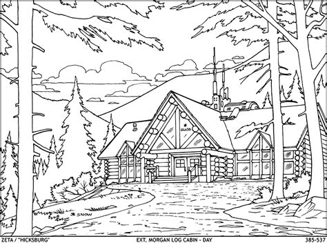 Log Cabin Drawing at GetDrawings | Free download