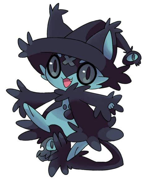 Fakemon: Hexnya (Dark/Psychic). | Dark type pokemon, Pokemon, Cat pokemon