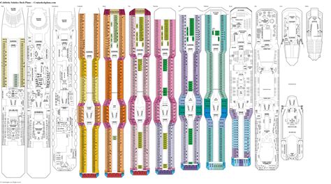 Celebrity Solstice Continental Deck Plan Tour