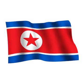 North Korea Flag Waving, North Korea Flag With Pole, North Korea Flag ...