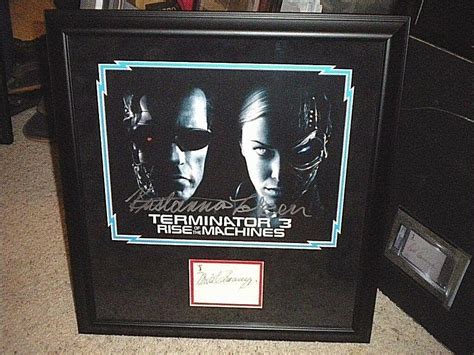 ARNOLD SCHWARZENEGGER KRISTANNA LOKEN AUTOGRAPHED FRAMED T3 psa/dna ...