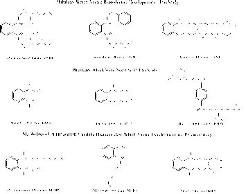 Structure of phthalate esters which did (upper panel) or did not ...