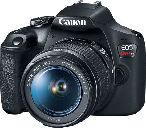 Canon EOS Rebel T7 DSLR Video Camera with 18-55mm Lens Black 2727C002 ...