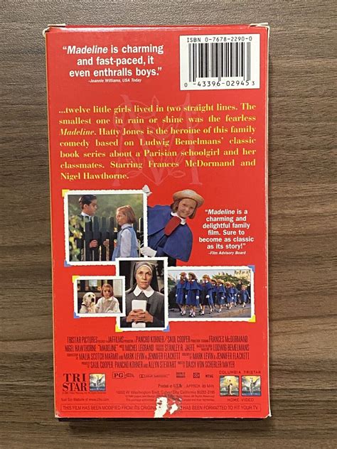 Madeline (VHS, 1998, Closed Captioned, Hatty Jones, Frances McDormand) | eBay