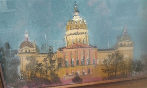 Oil on Canvas Iowa State Capitol | Painting, Oil on canvas, Art