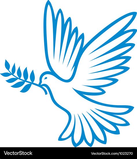 Peace dove Royalty Free Vector Image - VectorStock