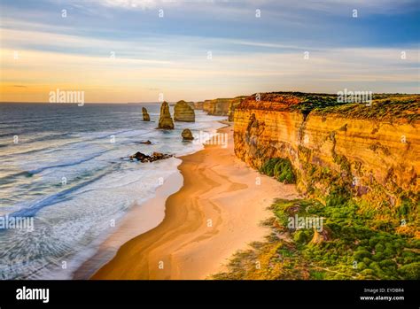 Twelve Apostles sunset Stock Photo - Alamy