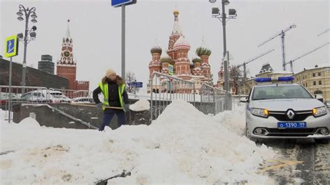 Moscow buried in record snowfall - Good Morning America