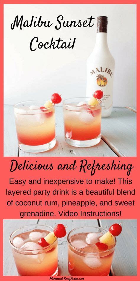 Recipe With Malibu Coconut Rum : Top 20 Malibu Coconut Rum Drinks - Best Recipes Ever - Malibu ...