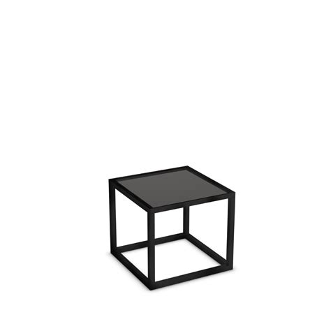 Black Edge Square Coffee Table with Black Top - More Production Ltd