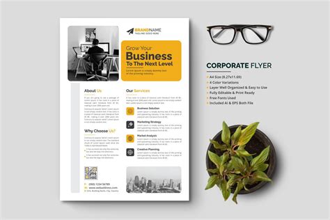 Corporate Flyer Mailer Leaflet Template Business Flyer Booklet Design ...