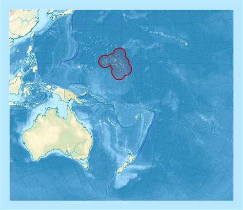 Detailed location map of Marshall Islands in Oceania with relief ...