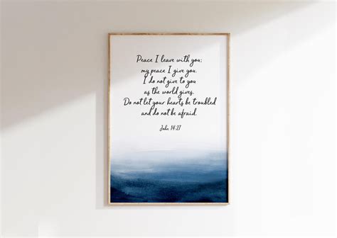 Peace I Leave With You Print Printable, Abstract Christian Wall Art ...