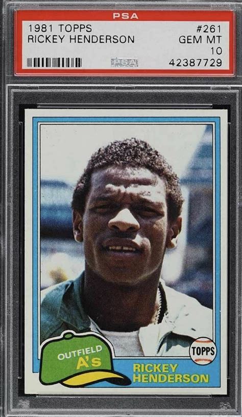 Top Rickey Henderson Rookie Card - and Alternatives