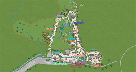 Dollywood Theme Park -- Map = NOTE: There are 7 different roller ...