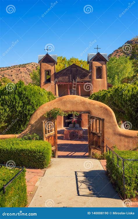 El Santuario De Chimayo Historic Church in New Mexico Stock Photo - Image of cross, religious ...