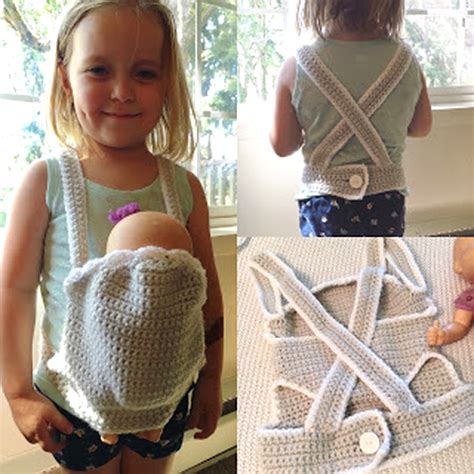 Beautiful Skills - Crochet Knitting Quilting : Crochet Baby Doll Carrier - Free Pattern