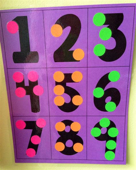 Touch math numbers with dot labeling stickers | Touch math, Math labels, Math lesson plans