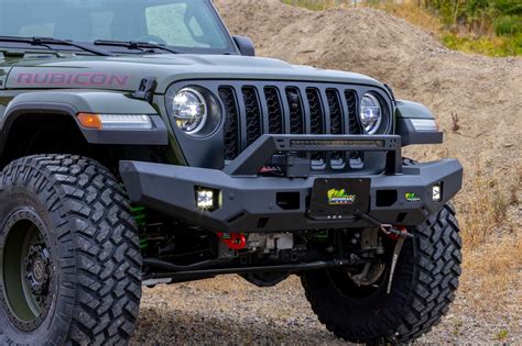 2018 2022 Jeep JL/JT Rubicon/Mojave Stealth Fighter Full Length Winch Front Bumper W/ Top Hoop ...