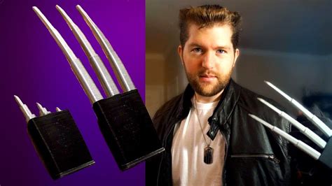 3D Printed Retractable Wolverine Claws - YouTube