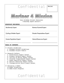 Mars Colonization Project by Miss Franzi's Science Tools | TpT