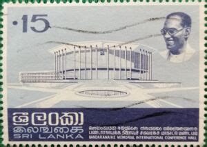 Stamp: Bandaranaike Memorial Hall (Sri LankaMi:LK 432,Sn:LK 477,Yt:LK ...