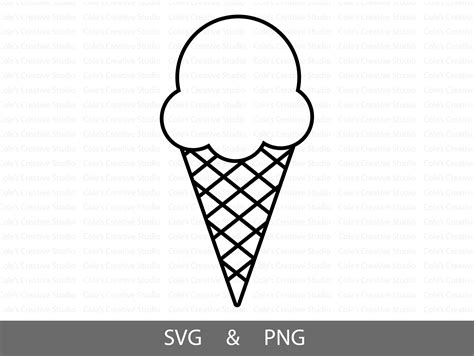 Ice Cream Cone Outline Svg Ice Cream Svg Ice Cream Cone Svg Etsy Uk | My XXX Hot Girl