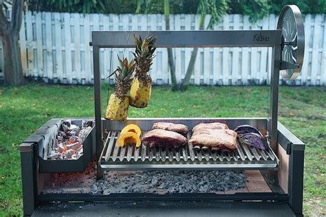 Residential Argentine Grill Kit With Sided Flange Black Steel Or Stainless Steel Free Shipping ...