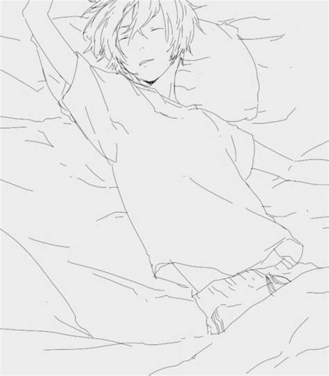 manga, anime, and sleep image | Anime poses reference, Sleeping drawing ...