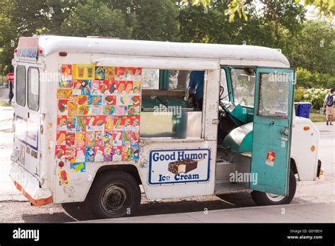 A Good Humor ice cream truck along Lincoln Park on a summers day in Chicago, Illinois, USA Stock ...