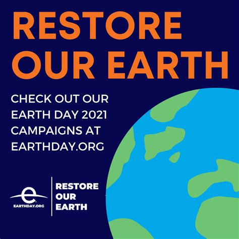 Restore Our Earth Social Graphics - Earth Day