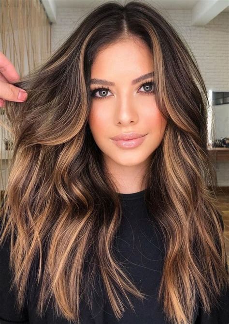 30 Awesome Ways to Sport Highlights on Black Hair | Hair color caramel, Balayage hair caramel ...