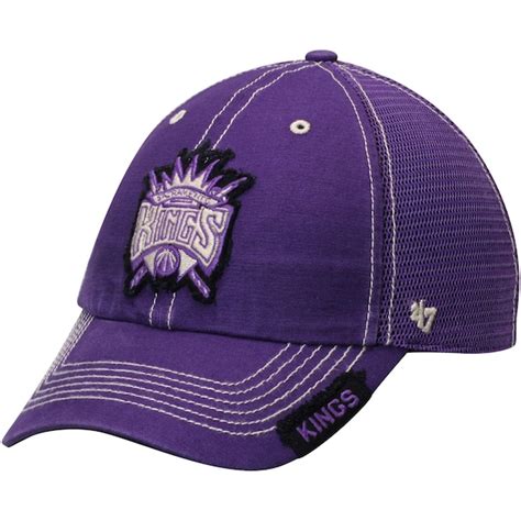 Men's '47 Purple Sacramento Kings Turner Clean Up Snapback Adjustable ...