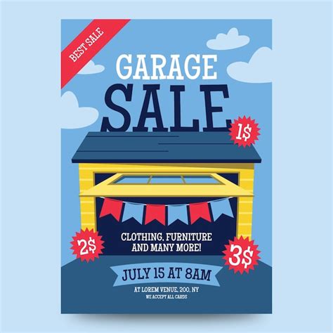 Garage Sale Poster Template