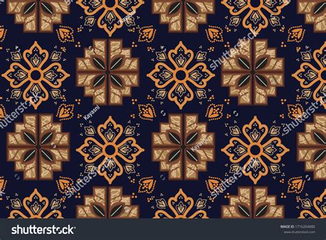 Indonesian Batik Motifs Very Distinctive Patterns Stock Vector (Royalty ...