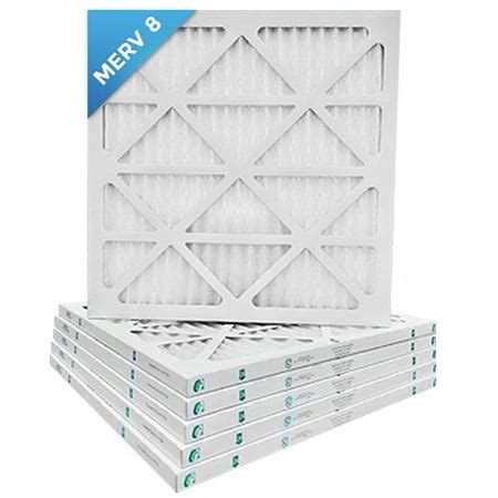 20x25x1 MERV 8 Pleated AC Furnace Air Filters. 6 Pack / $5.49 each ...