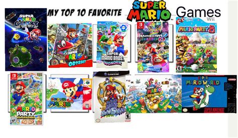 My top 10 favorite Super Mario games by DeadpoolRocks200 on DeviantArt