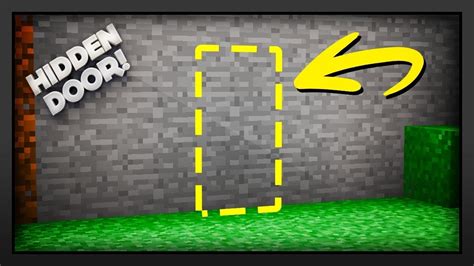 How to build a Hidden Door in Minecraft - YouTube