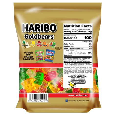 Buy Haribo Goldbears Original Gummy Bears Bag, 14 Oz Online at Lowest ...