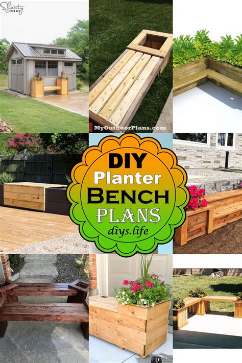 17 DIY Planter Bench Plans For Your Balcony & Garden - DIYS