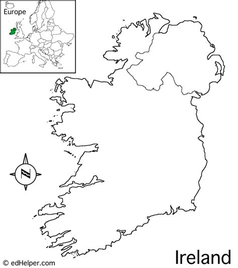 Ireland Outline Map