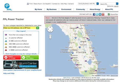 Power Outage Map In Florida - Osiris New Dawn Map