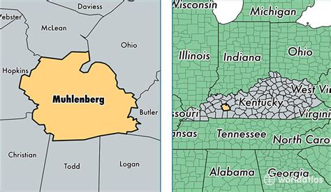 Muhlenberg County, Kentucky / Map of Muhlenberg County, KY / Where is Muhlenberg County?