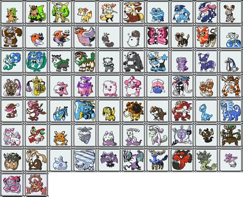 Kalos Dex GSC Sprites Normal Colours by Axel-Comics on DeviantArt