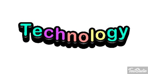 Technology Word Animated GIF Logo Designs