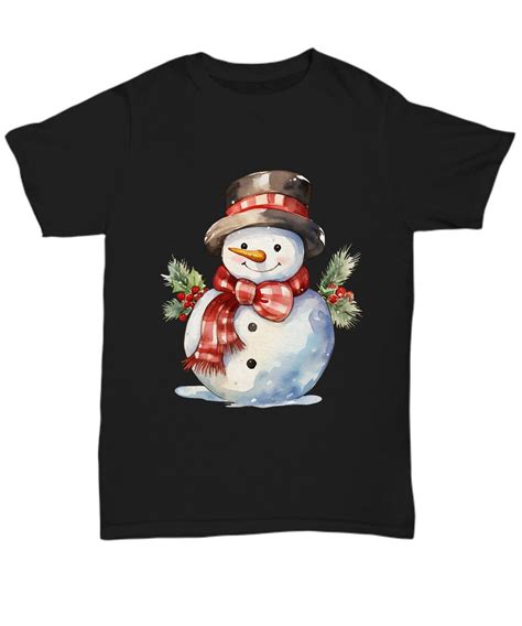 Snowman Shirt Christmas Shirt Holiday Shirt Let It Snow - Etsy