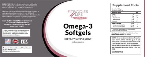 Omega 3 Softgels – Fit Bodies 4 Life Nutrition